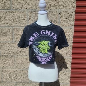 Star Wars, Small, grey crop top.
